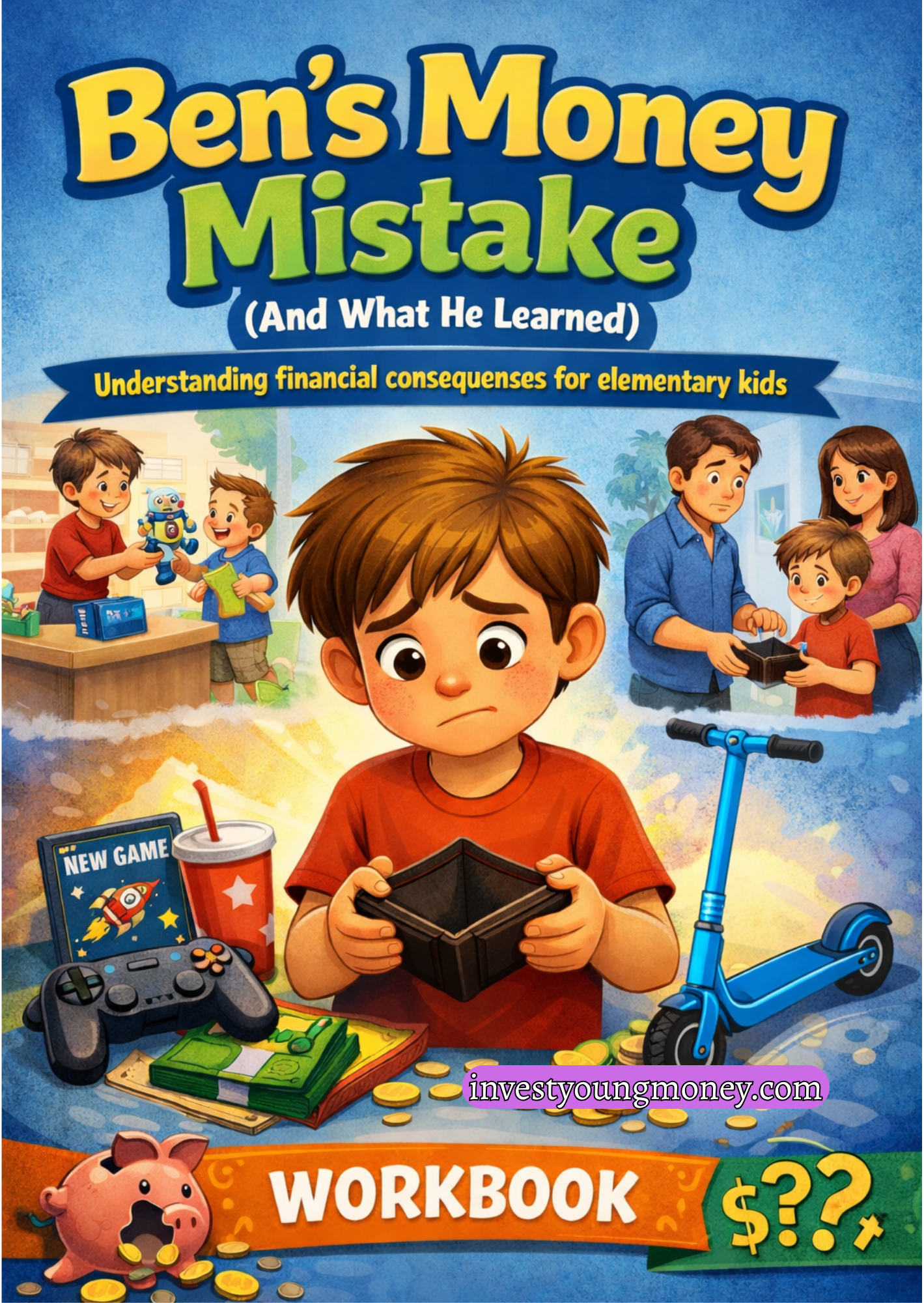 Ben’s Money Mistakes Story Book for Kids | Financial Literacy Story | Smart Money Lessons | Elementary Printable