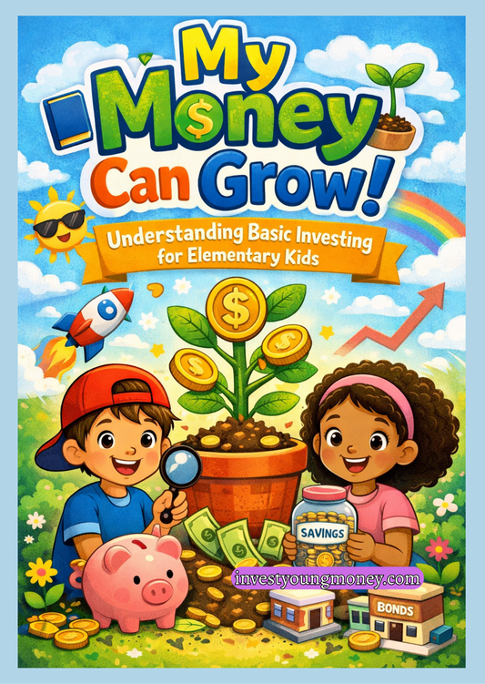 My Money Can Grow! Elementary Workbook | Financial Literacy for Kids | Saving & Investing Basics | Money Skills Printable