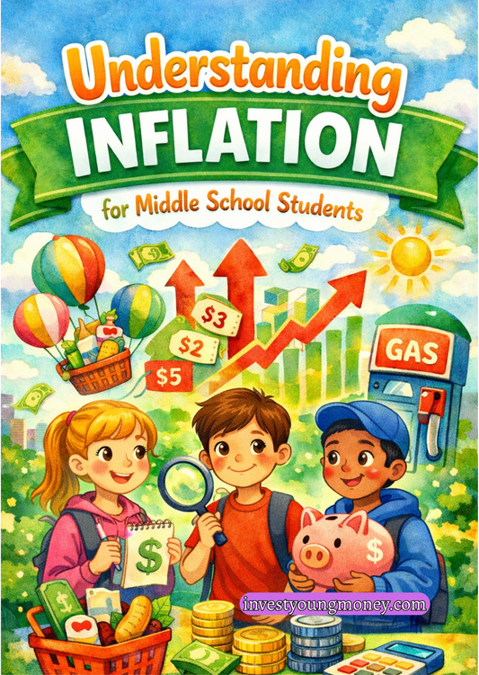 Understanding Inflation Middle School Workbook | Financial Literacy for Kids | Money Management Activity Book | Economics for Middle School Printable