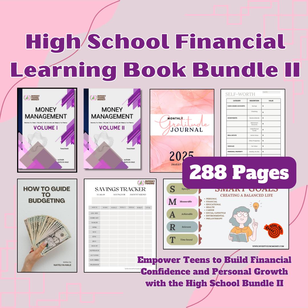 High School Financial Learning Book Bundle II Teens Financial Book Empower Teens to Build Financial Confidence and Personal Growth with the High School Bundle II