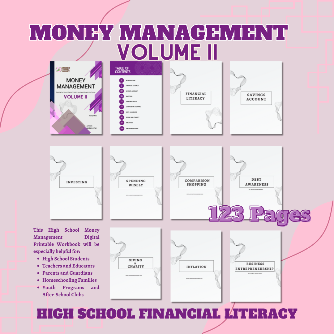 High School Financial Learning Book Bundle II Teens Financial Book Empower Teens to Build Financial Confidence and Personal Growth with the High School Bundle II