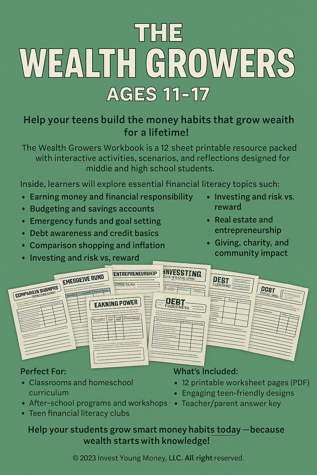 Wealth Growers Workbook (Ages 11–17)