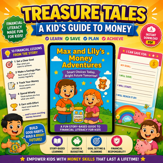 Financial Literacy Storybook for Kids | Max & Lily's Money Adventure | Printable PDF | Saving, Spending & Money Management
