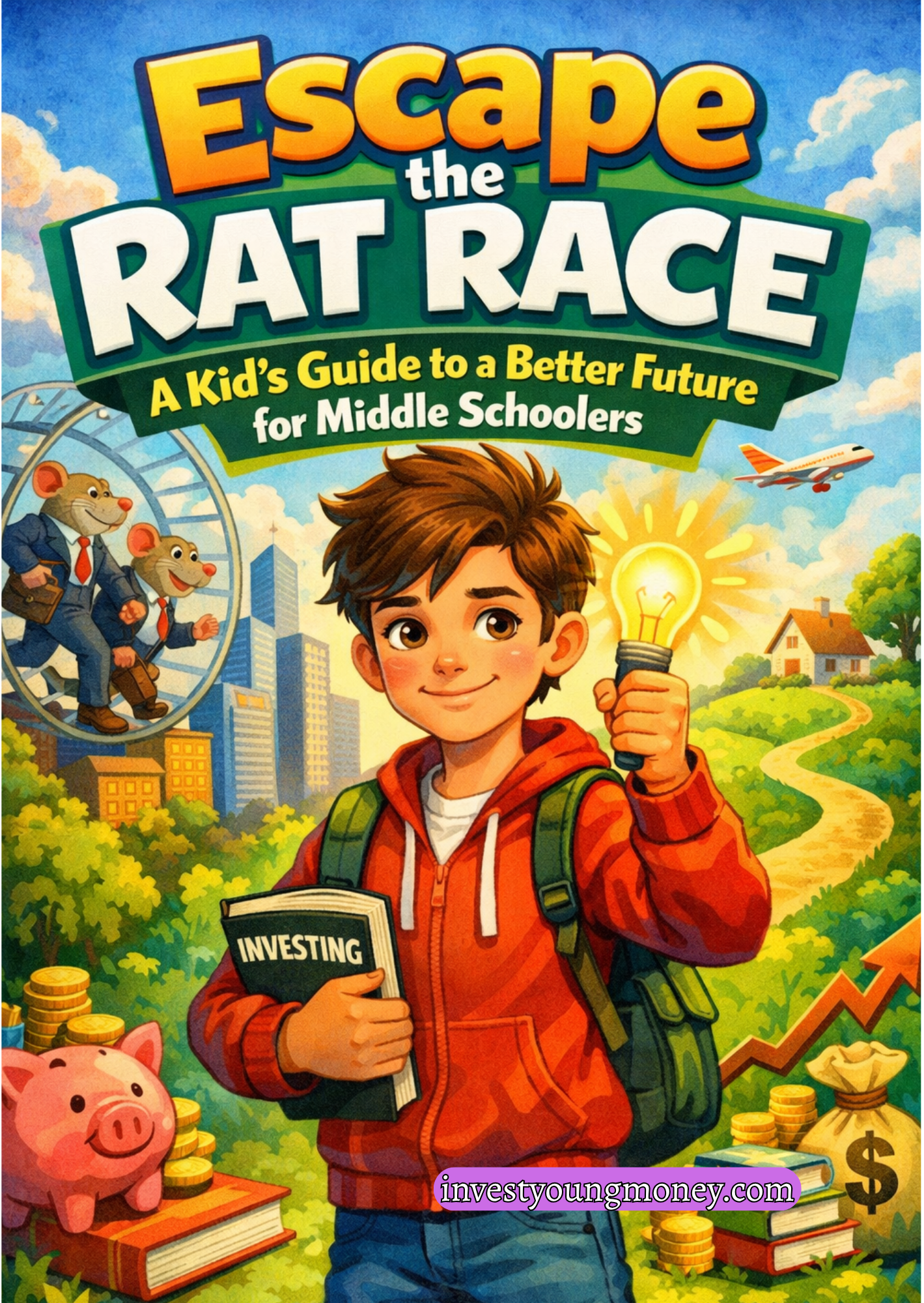Escape the Rat Race Workbook for Middle Schoolers | Financial Literacy for Teens | Money Management & Wealth Mindset Printable