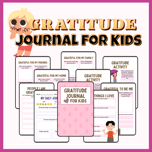 Kids Gratitude Journal (Digital Printable) Kids Diary Kids Activities