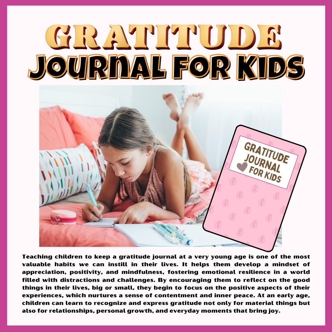 Kids Gratitude Journal (Digital Printable) Kids Diary Kids Activities