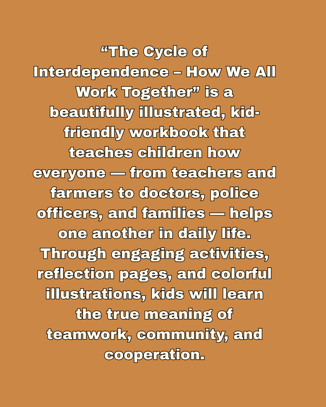 Community Interdependence Workbook | How We All Work Together | Printable Educational Activity for Kids | Teamwork & Helping Others