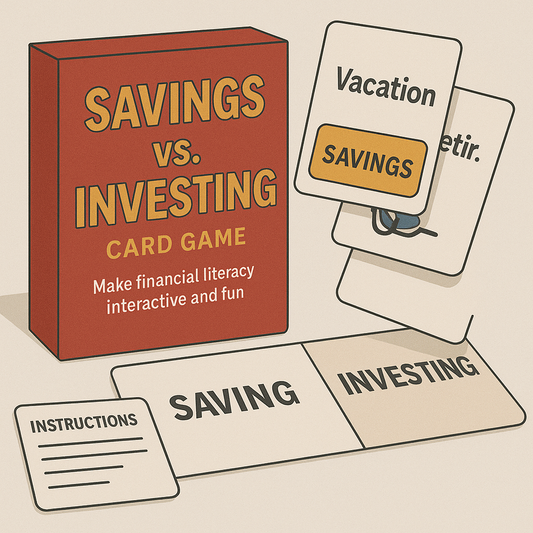 Savings vs. Investing Game Card Deck