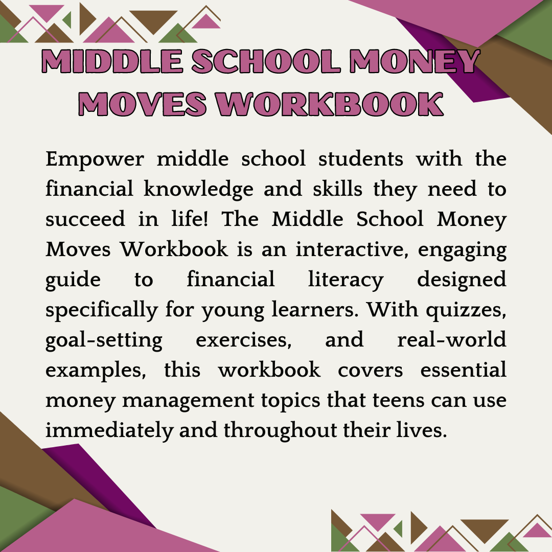 MIDDLE SCHOOL MONEY MOVES WORKBOOK - Digital Printable