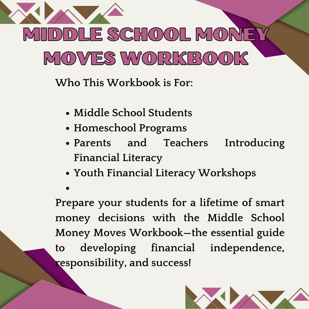 MIDDLE SCHOOL MONEY MOVES WORKBOOK - Digital Printable