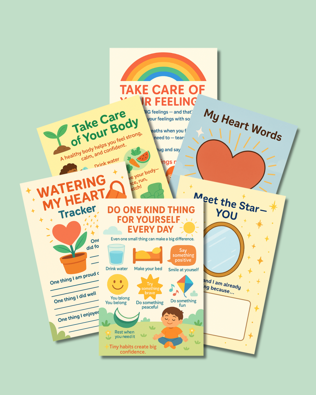 I AM ENOUGH: A Self-Love Workbook for Kids Digital Printable | Confidence Builder | Mindset Activities | Empowering Workbook for Kids