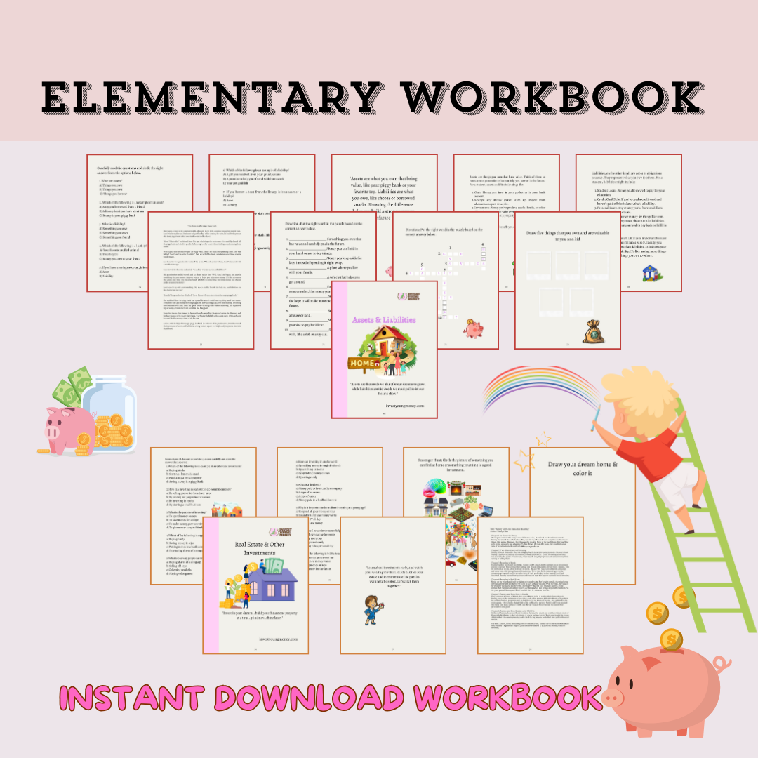 Elementary Money Matters Activity Workbook Financial Literacy Workbook