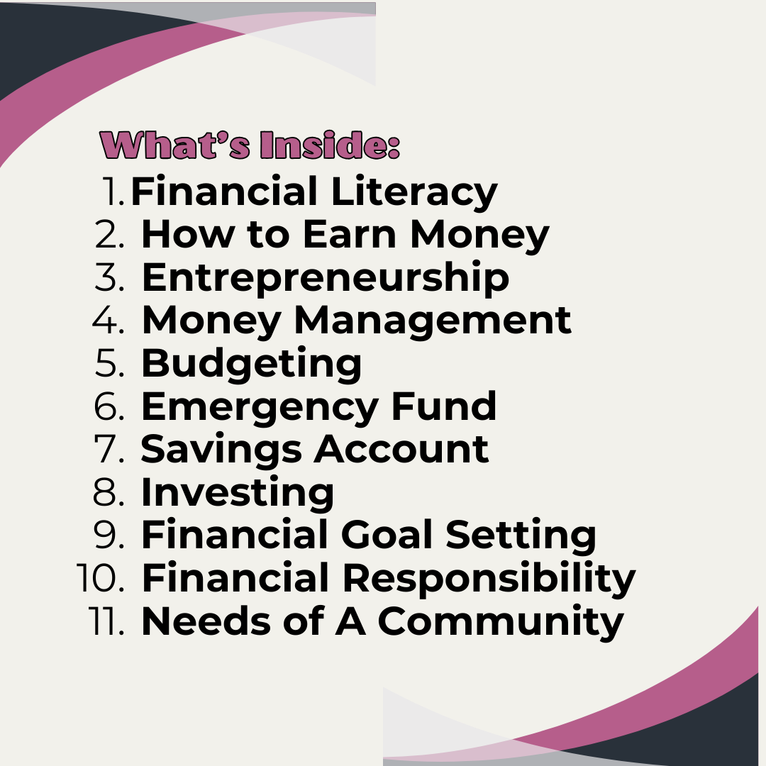 Middle School Volume III Money Moves Financial Literacy Learning Book III Digital Downloadable and Printable