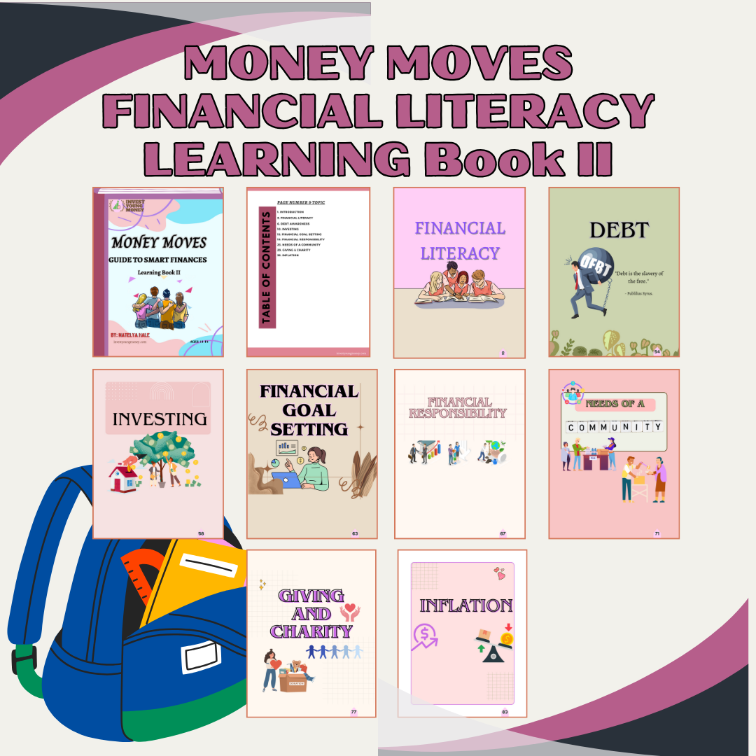 Middle School Volume II Money Moves Financial Literacy Learning Book II Digital Downloadable and Printable