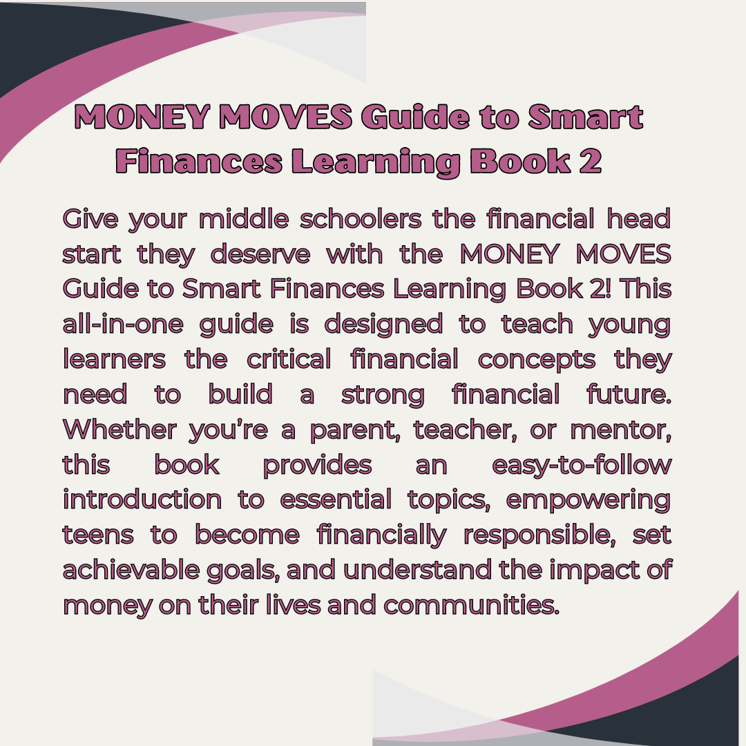 Middle School Volume II Money Moves Financial Literacy Learning Book II Digital Downloadable and Printable