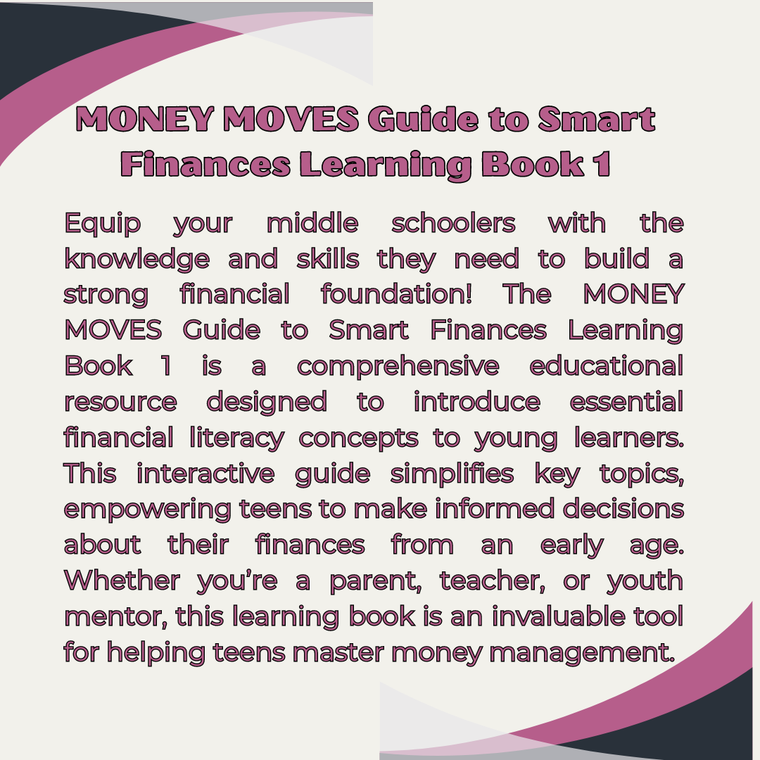 Middle School Volume I Money Moves Financial Literacy Learning Book I Digital Downloadable and Printable