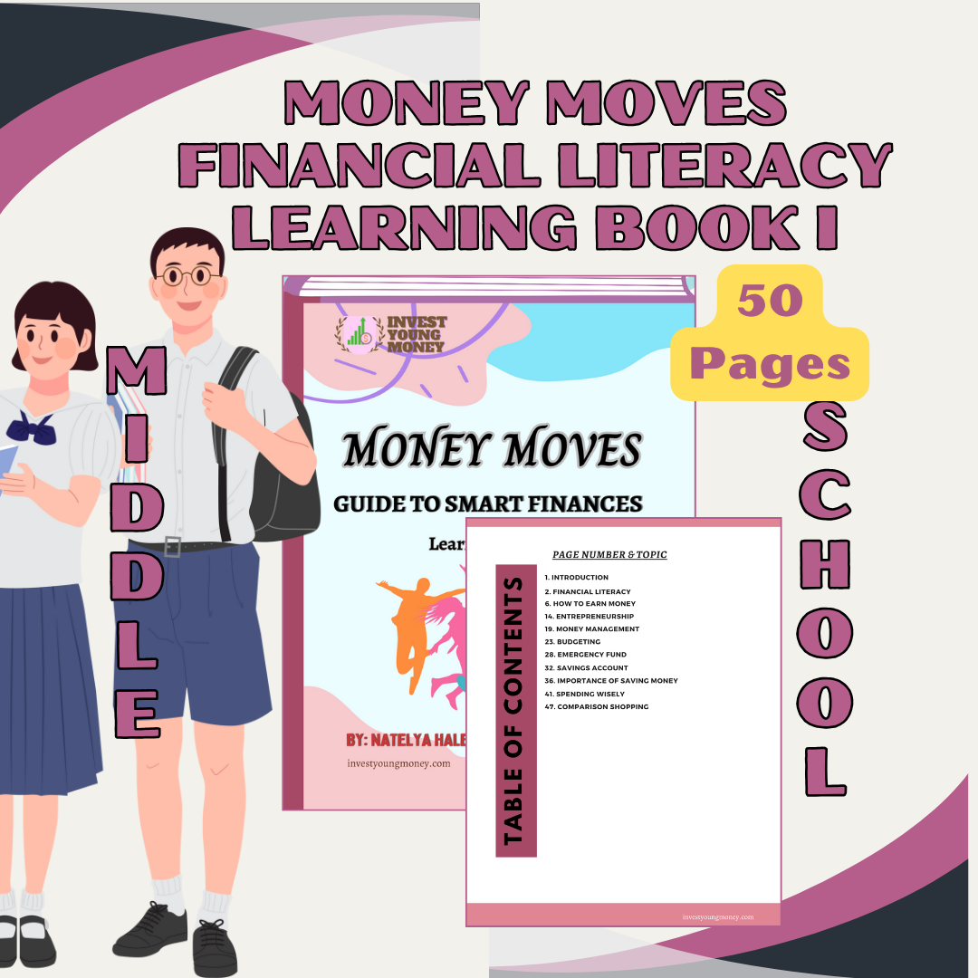 Middle School Volume I Money Moves Financial Literacy Learning Book I Digital Downloadable and Printable