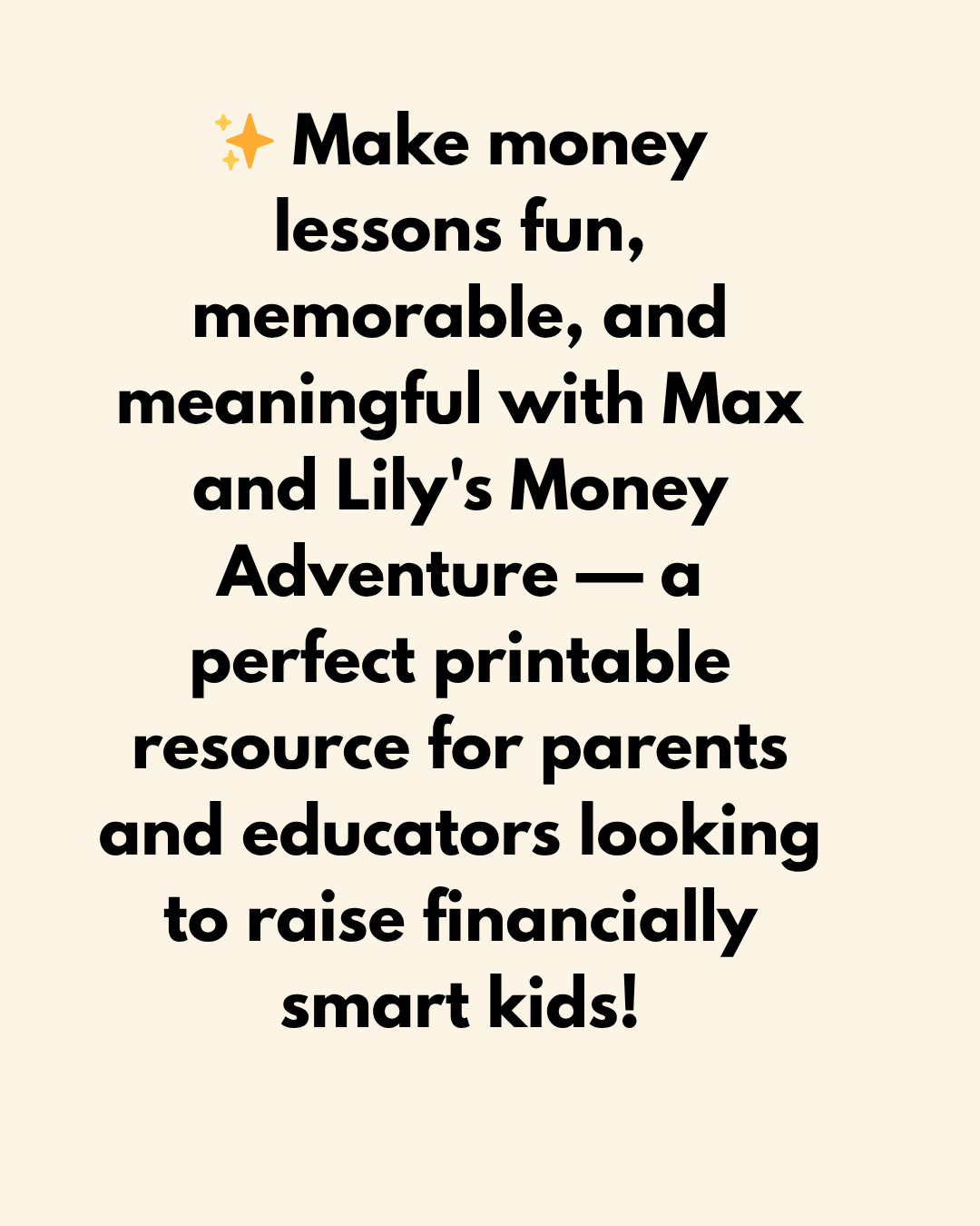 Max and Lily's Money Adventure | Kids Financial Literacy Story + Activities | Digital Download PDF