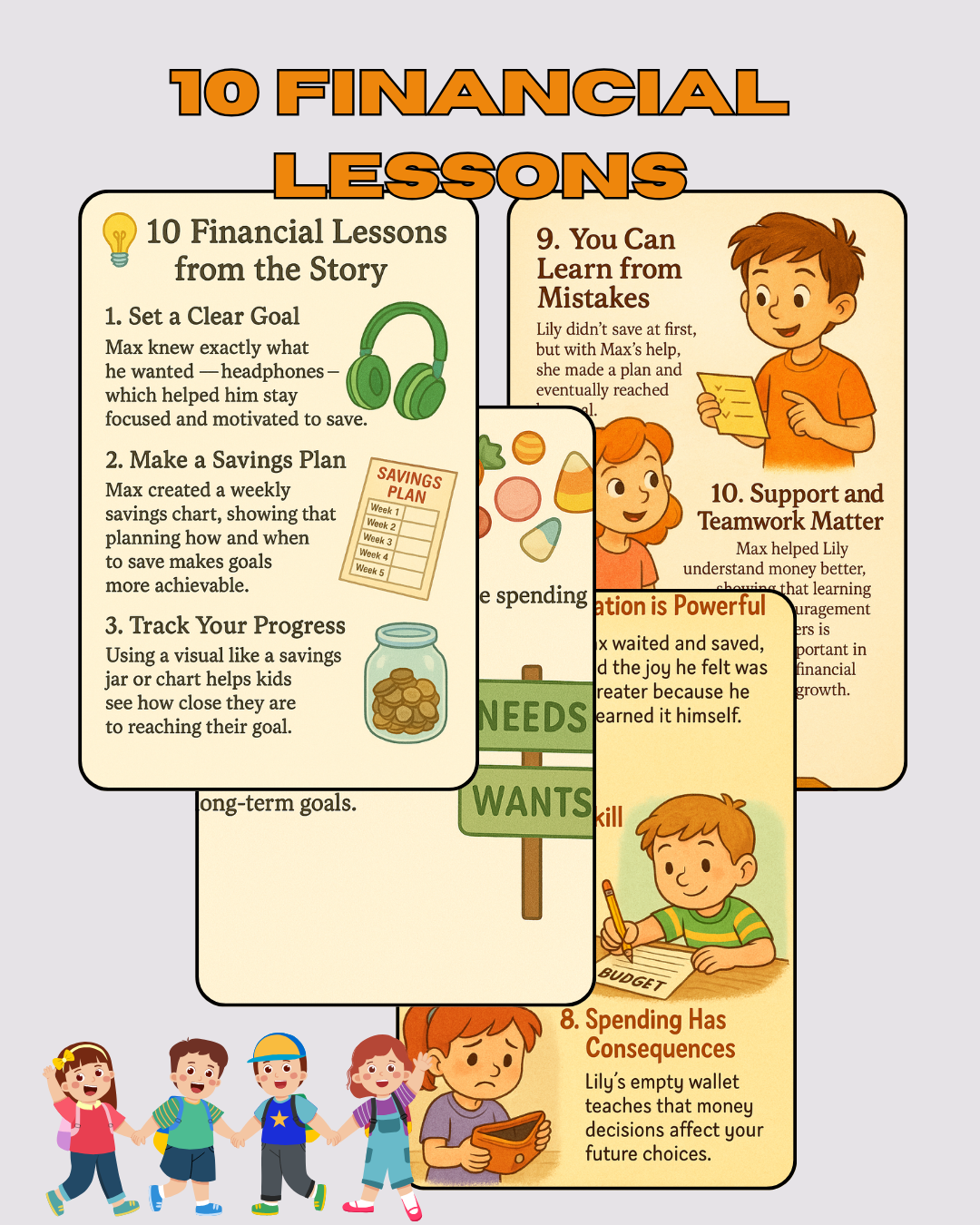 Max and Lily's Money Adventure | Kids Financial Literacy Story + Activities | Digital Download PDF