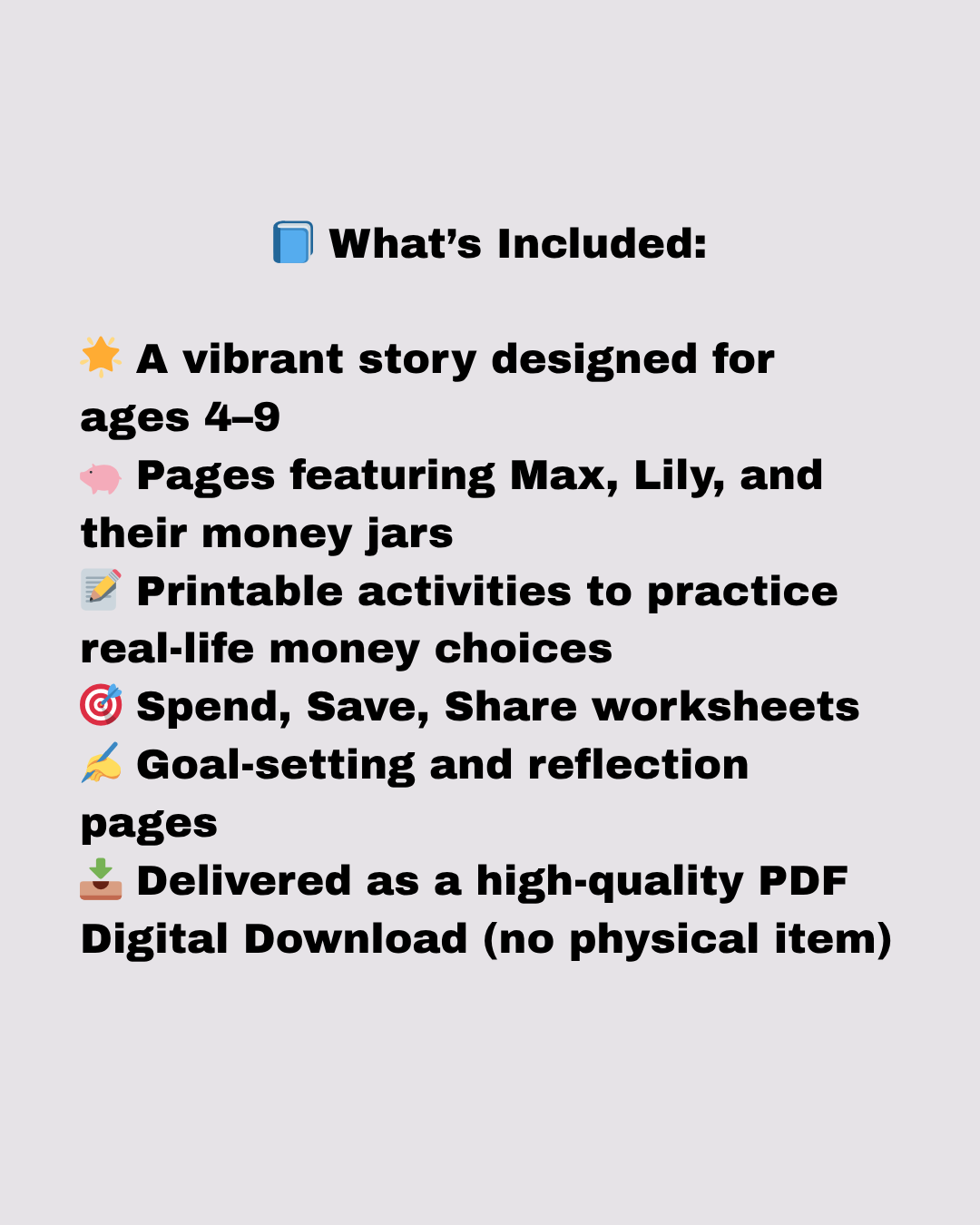 Max and Lily's Money Adventure | Kids Financial Literacy Story + Activities | Digital Download PDF