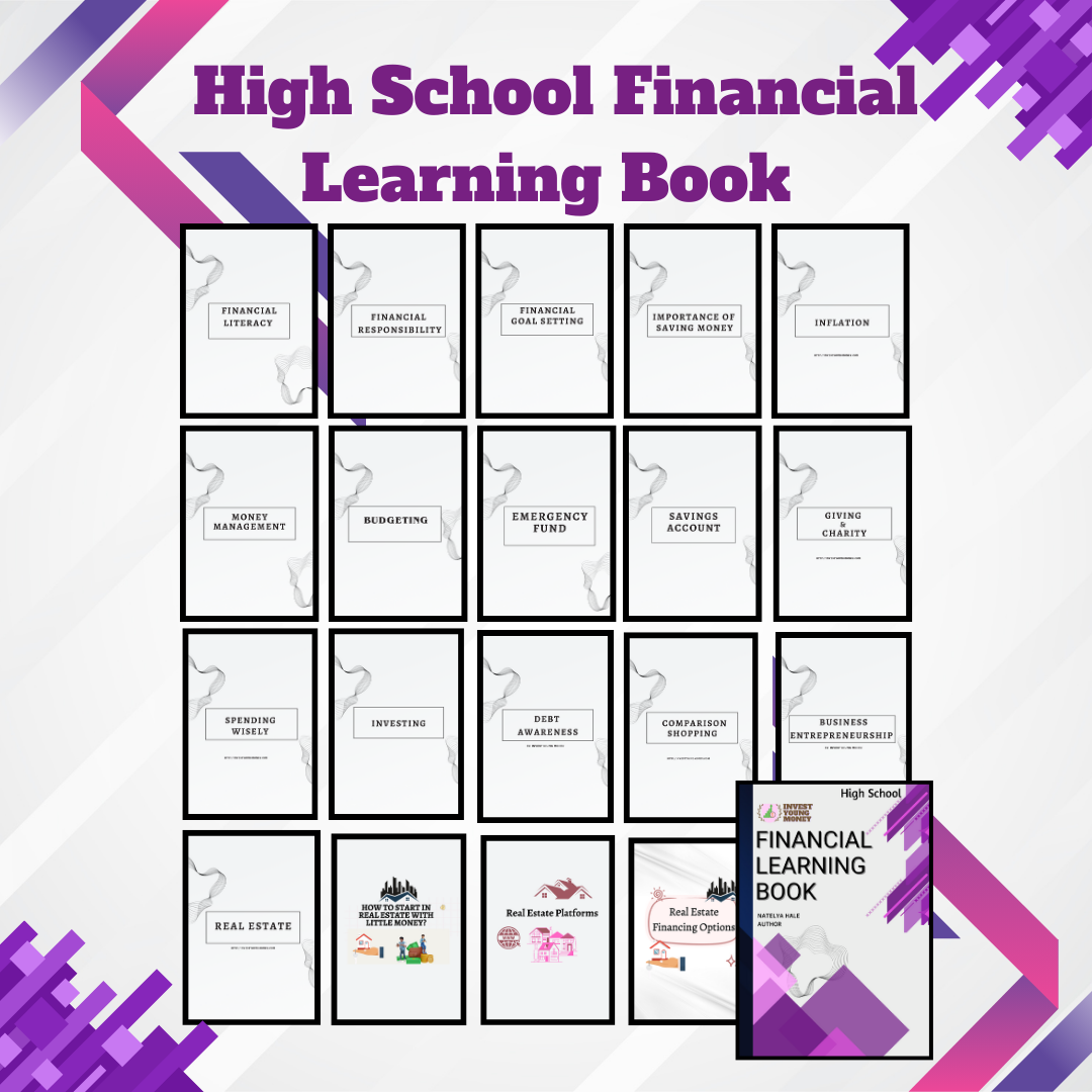 High School Financial Learning Book Digital Download Bundle III Youth Money Learning Book Financial Guide Book Youth Money Guide Book