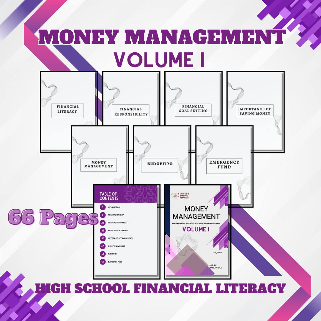 High School Financial Learning Book Digital Download Bundle III Youth Money Learning Book Financial Guide Book Youth Money Guide Book