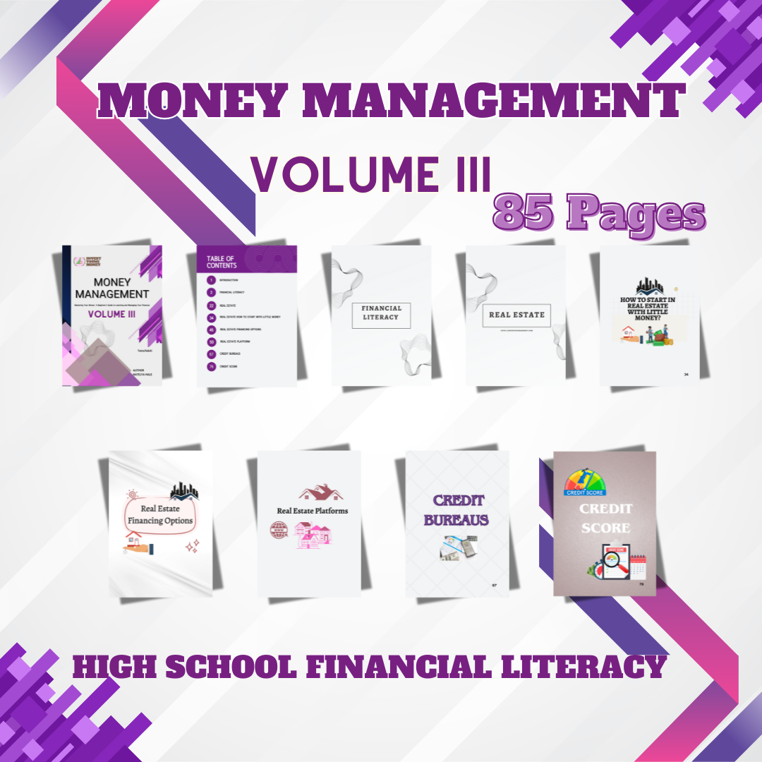 High School Financial Learning Book Digital Download Bundle III Youth Money Learning Book Financial Guide Book Youth Money Guide Book