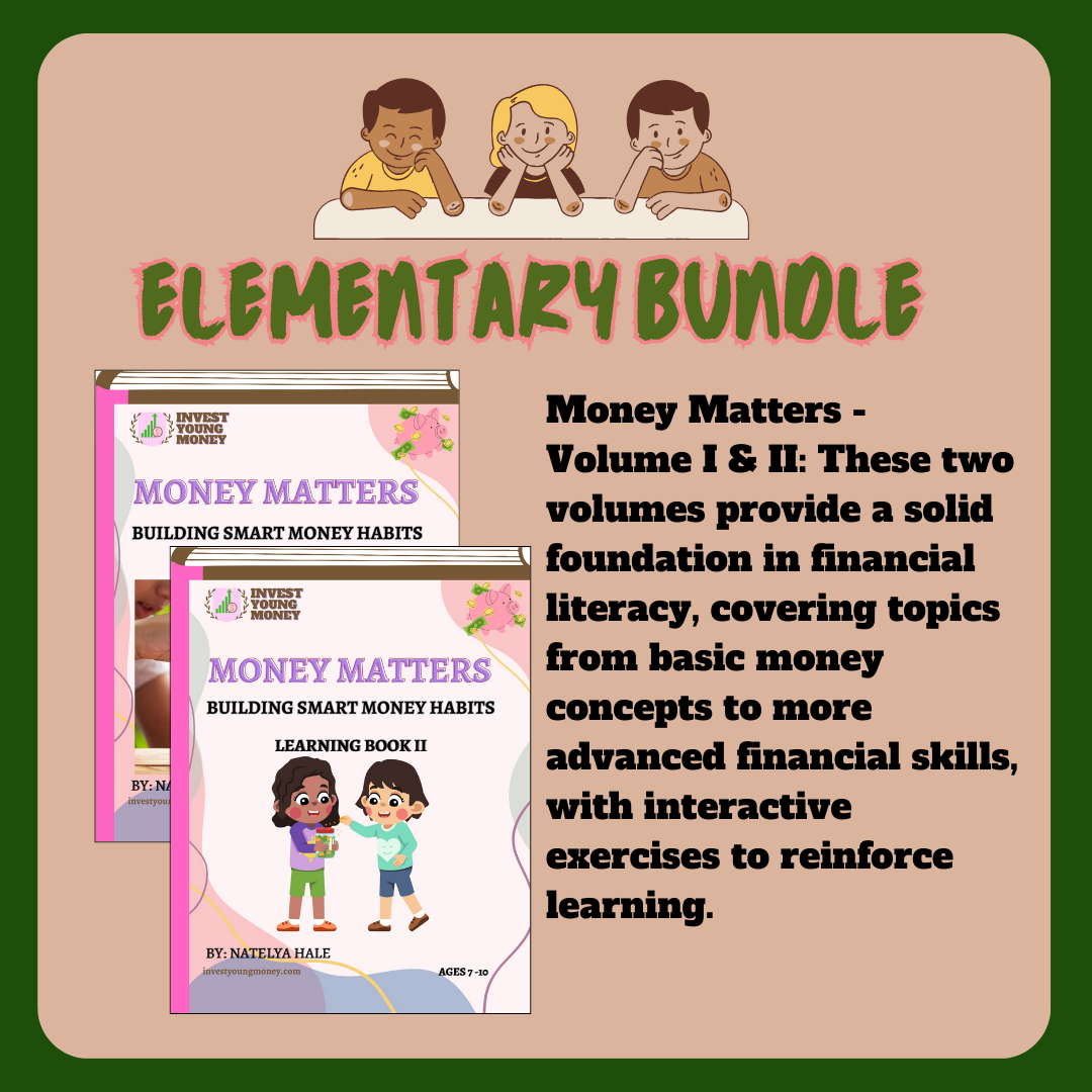 Elementary Financial Literacy Money Matter Learning Book Elementary Bundle II Digital Printable Learning Money Financial Learning Materials Literacy Kids Learning Book