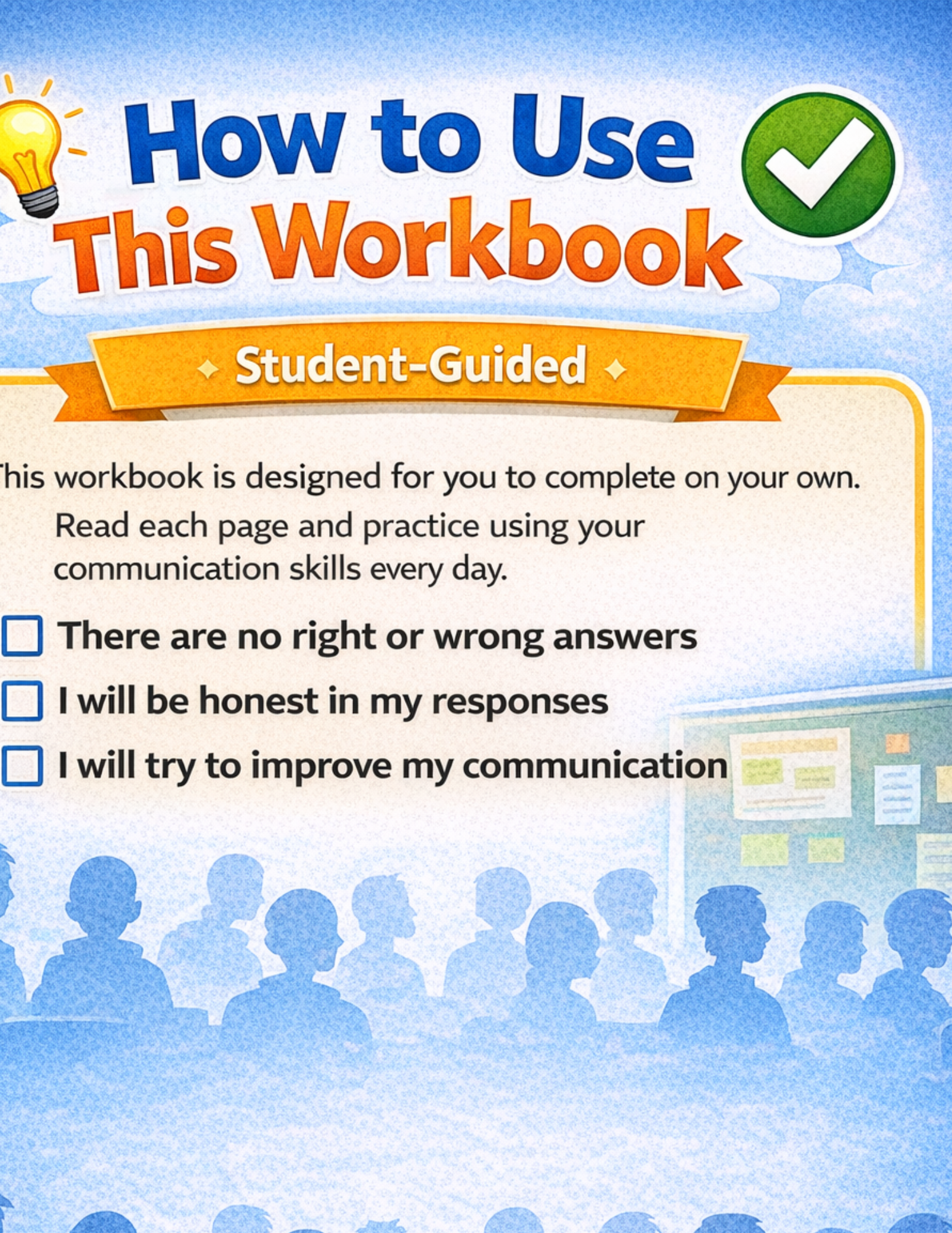 Middle School Communication Skills Workbook (Printable Digital PDF)