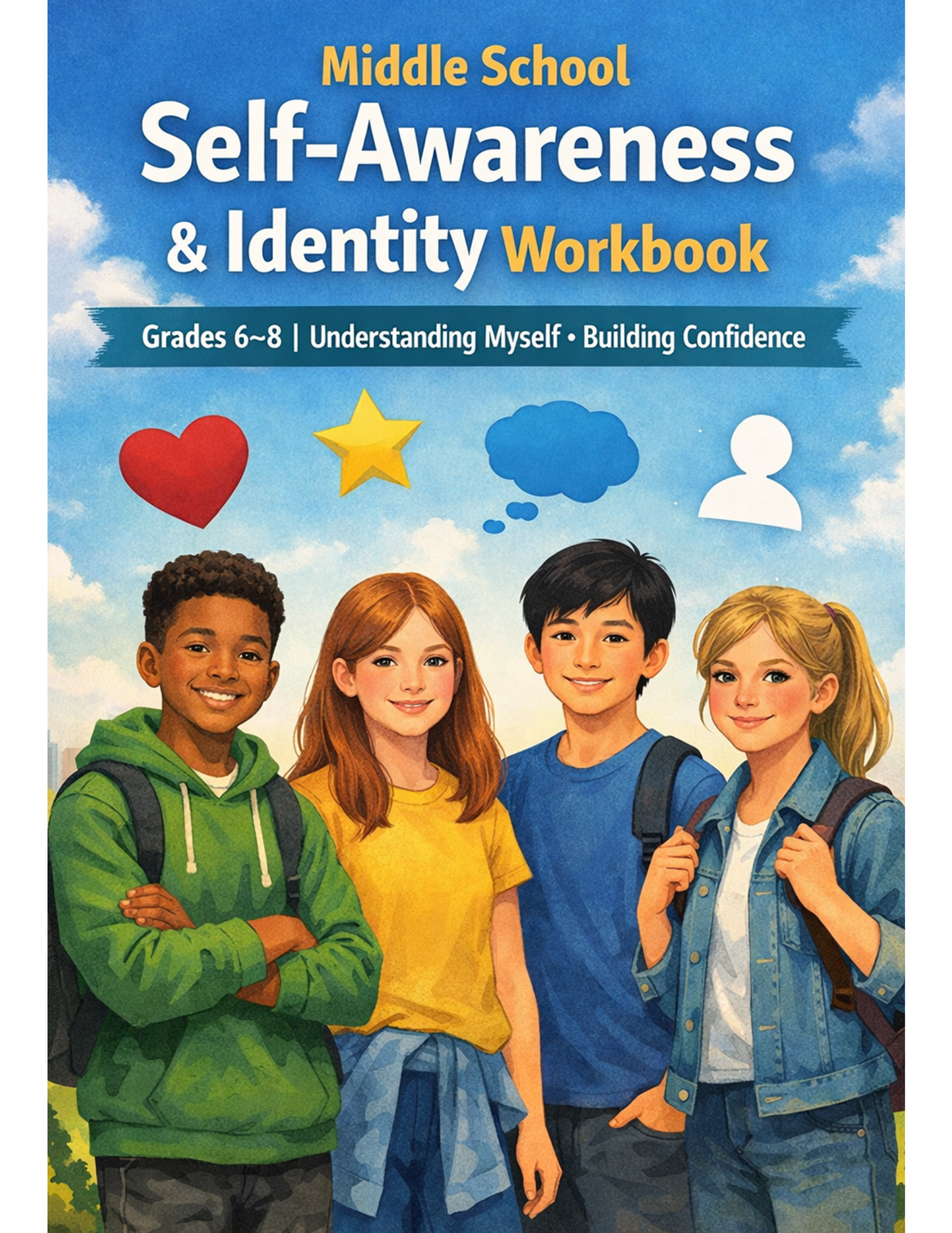 Middle School Self-Awareness & Identity Workbook | Printable SEL PDF