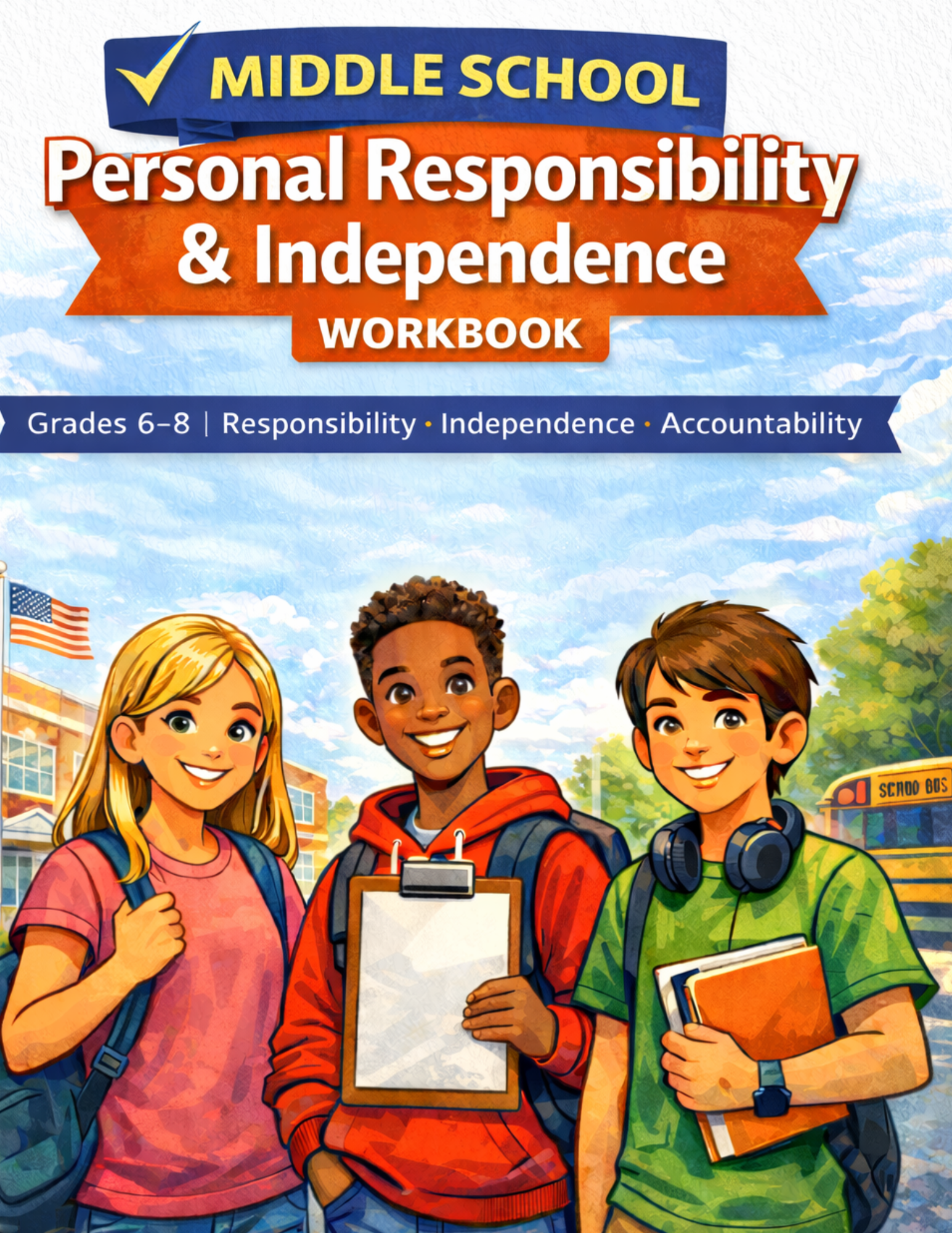 Middle School Personal Responsibilities & Independence Workbook (Printable Digital PDF)
