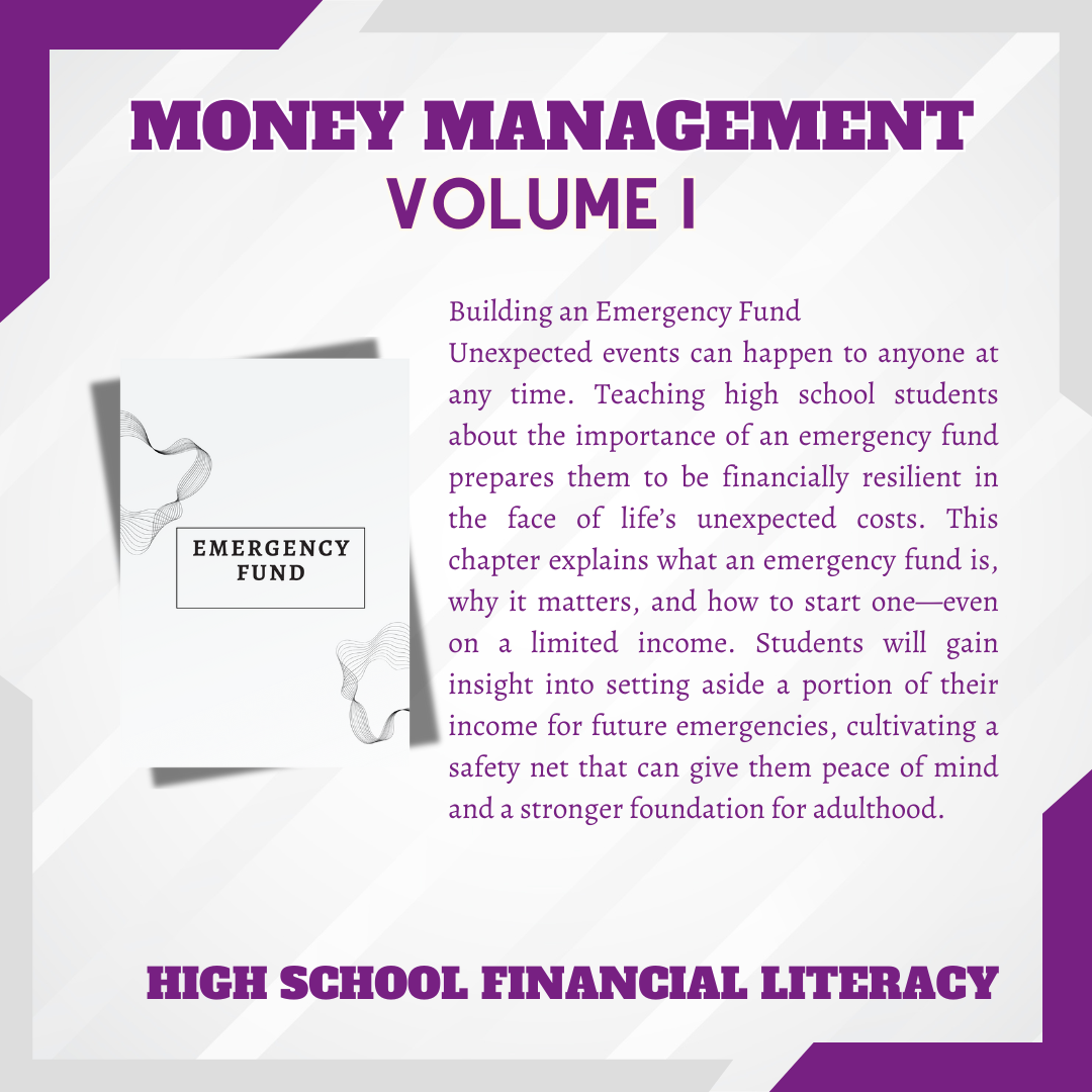 High School Money Management Digital Printable Volume I Teenager Financial Literacy Book Kids Money Book Money Management Book for Teenager