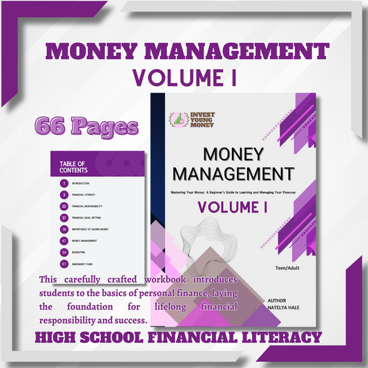 High School Money Management Digital Printable Volume I Teenager Financial Literacy Book Kids Money Book Money Management Book for Teenager