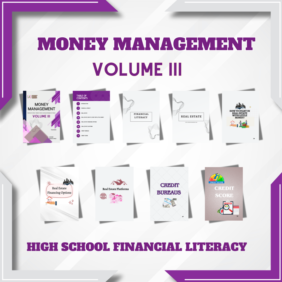 High School Money Management Digital Printable Volume III Financial Literacy Book for Teenager Money Learning Book for Kids Financial Guide