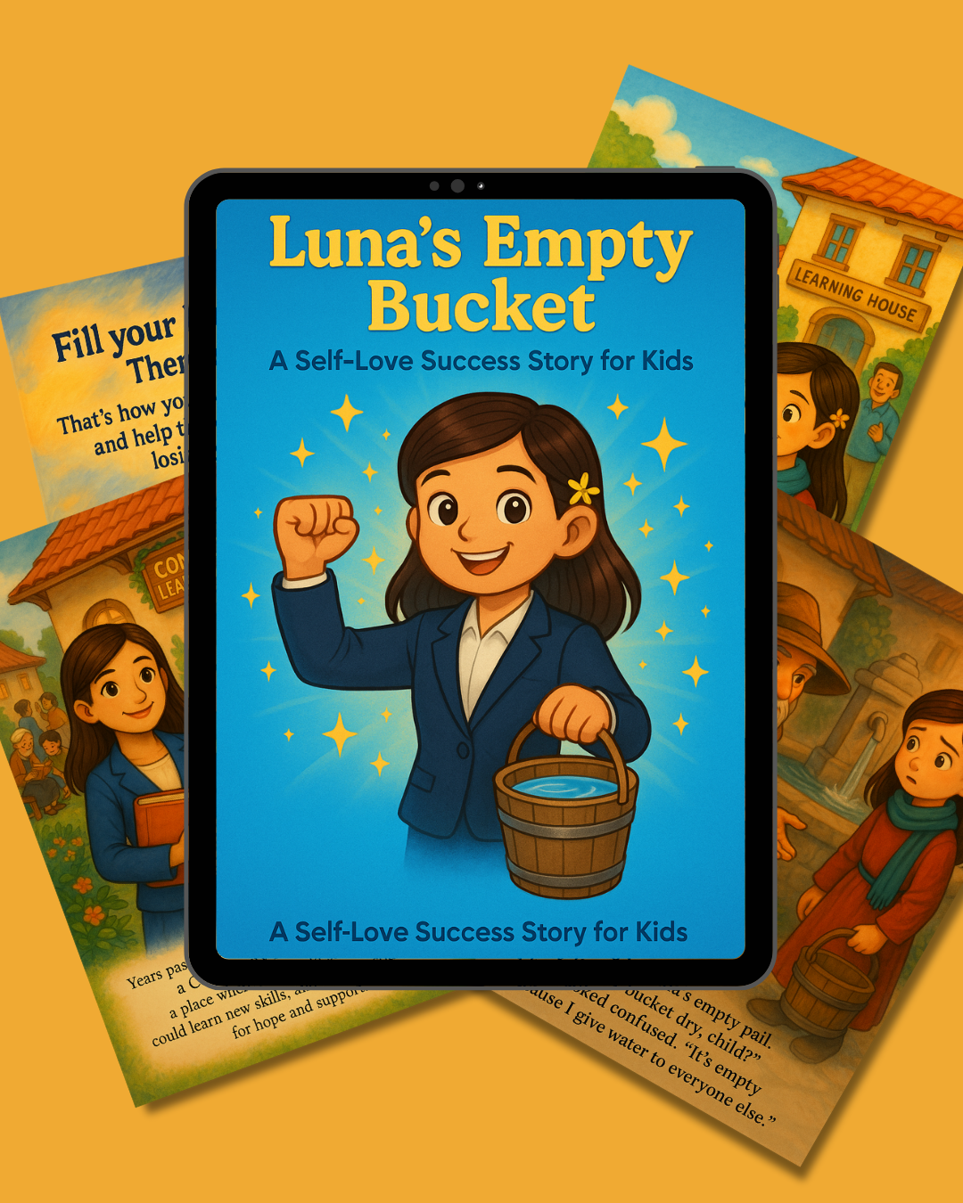 Luna’s Empty Bucket Story | A Self-Love Success Story for Kids | Digital Printable Storybook | Emotional Wellness & Confidence Builder