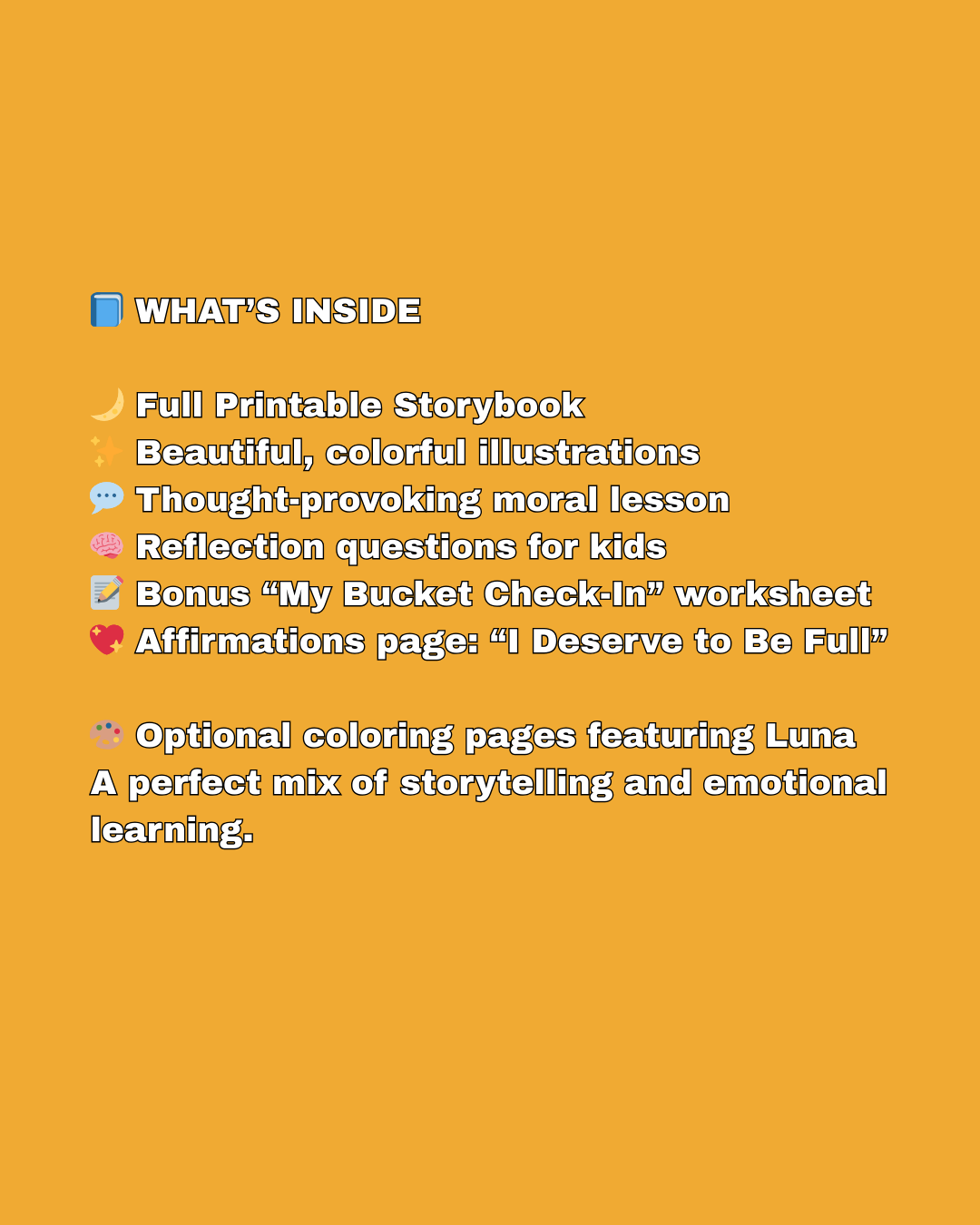 Luna’s Empty Bucket Story | A Self-Love Success Story for Kids | Digital Printable Storybook | Emotional Wellness & Confidence Builder