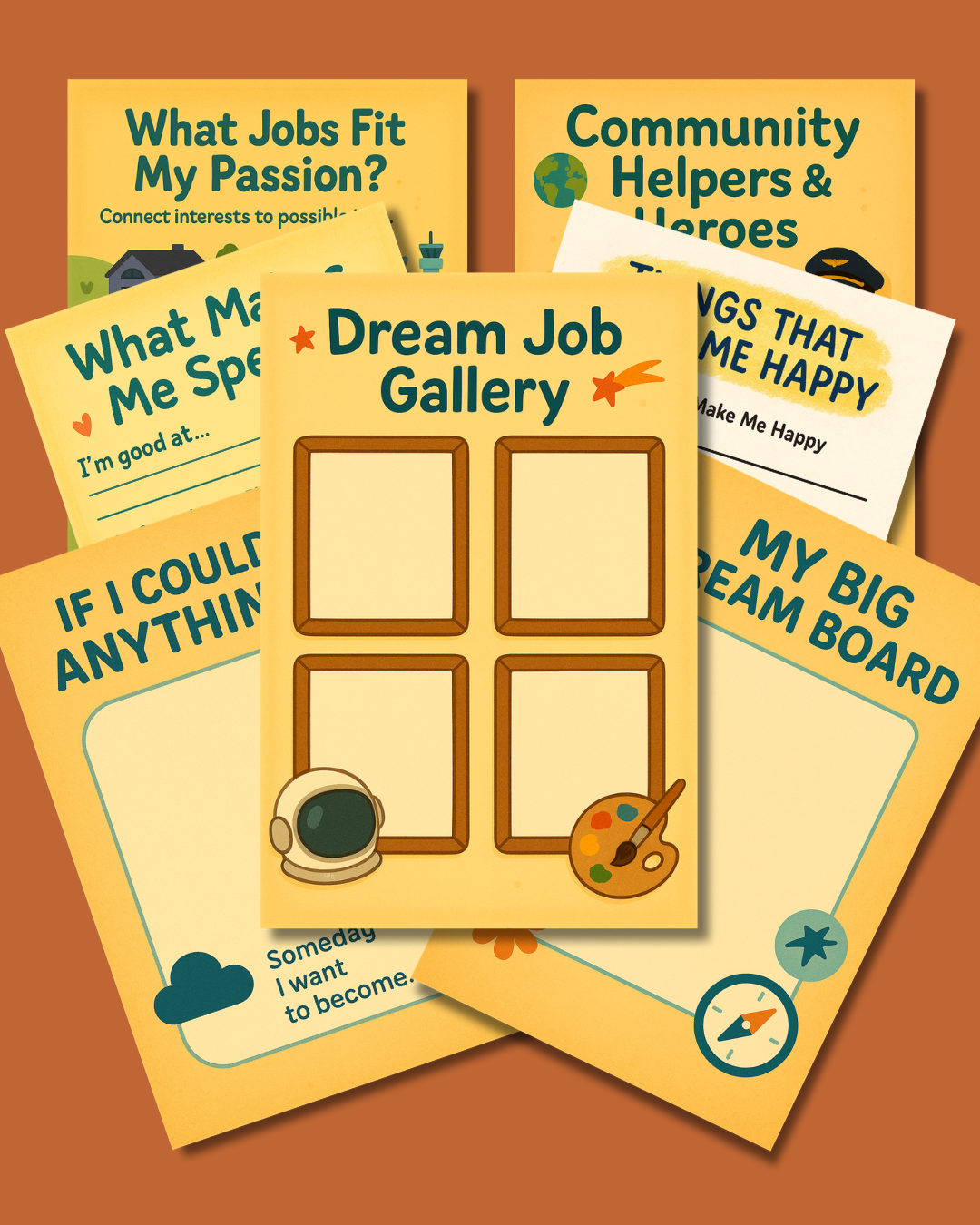 My Dreams, My Future, My Plan | What I Want to Become Someday Workbook | Printable Self-Discovery & Goal-Setting Journal for Kids