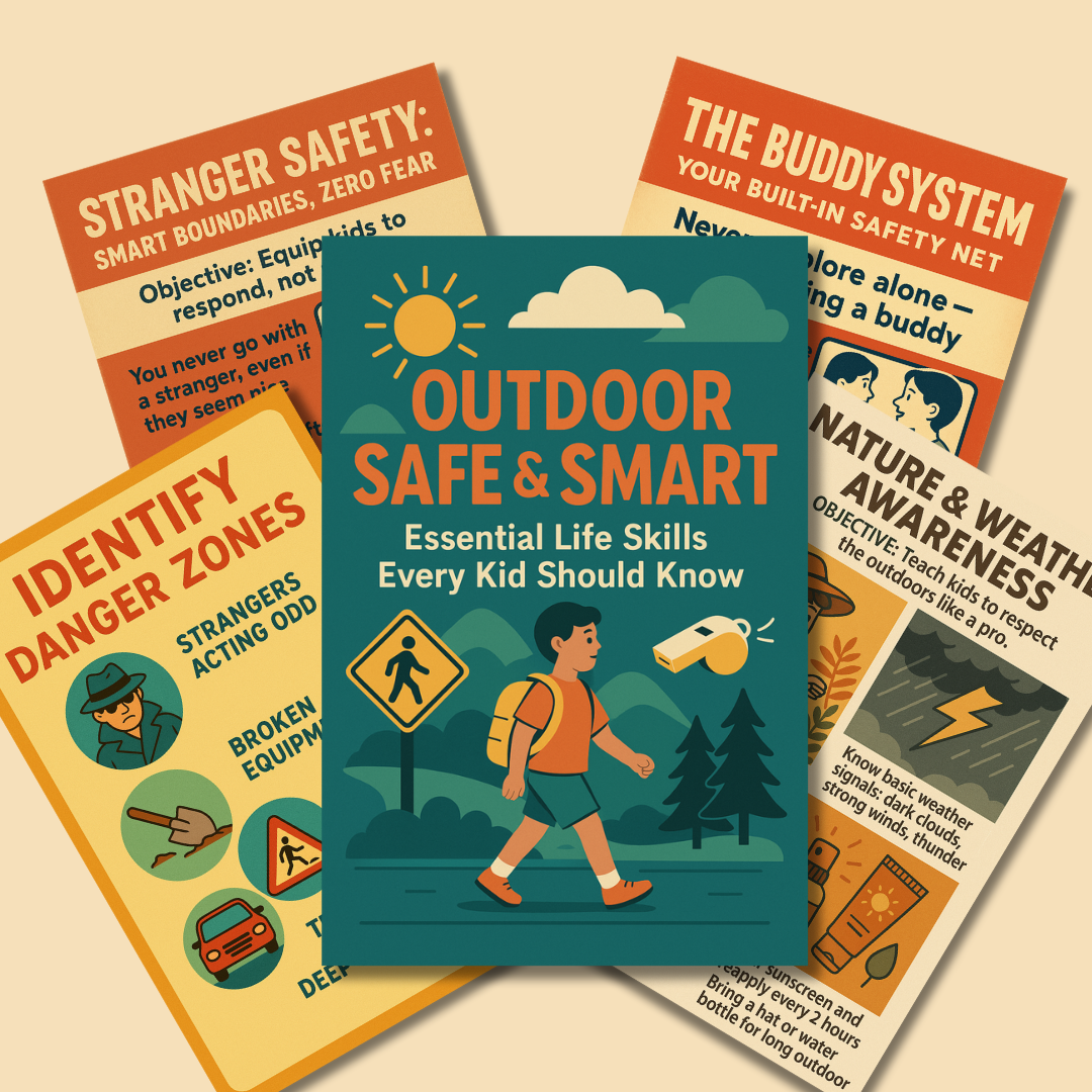Outdoor Safety & Smart Workbook for Kids | Essential Life Skills Every Kid Should Know | Outdoor Safety Activities, Situational Awareness, Stranger Safety