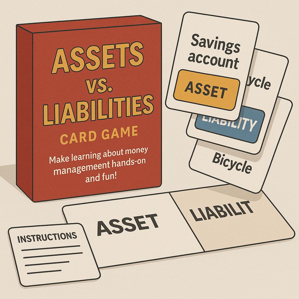 Assets vs. Liabilities Game Card Deck