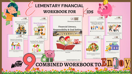 Money Matters Financial Literacy Workbook For Kids Elementary Workbook Activity for Elementary Kids Summer Activity Summer Workbook for Kids Mini Workbook