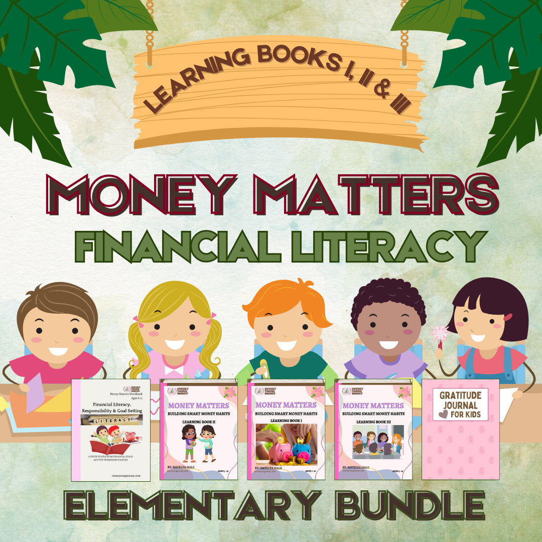 Simple Financial Learning Guide Money Matters Financial Literacy Bundle (elementary) Digital Printable ...