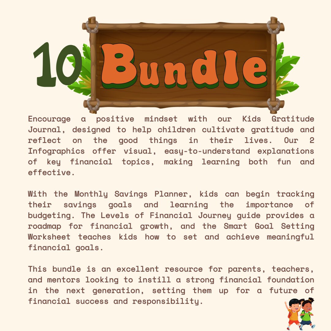 Money Matters Financial Literacy Bundle (elementary) Digital Printable Learning Money Financial Learning Materials Literacy Kids Learning Book