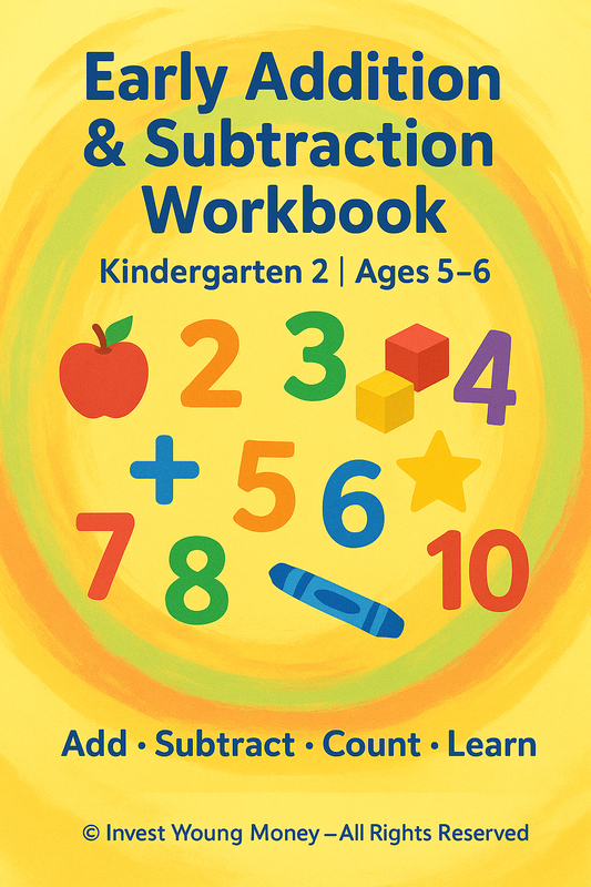Early Addition and Subtraction Workbook | Kindergarten Math Printable