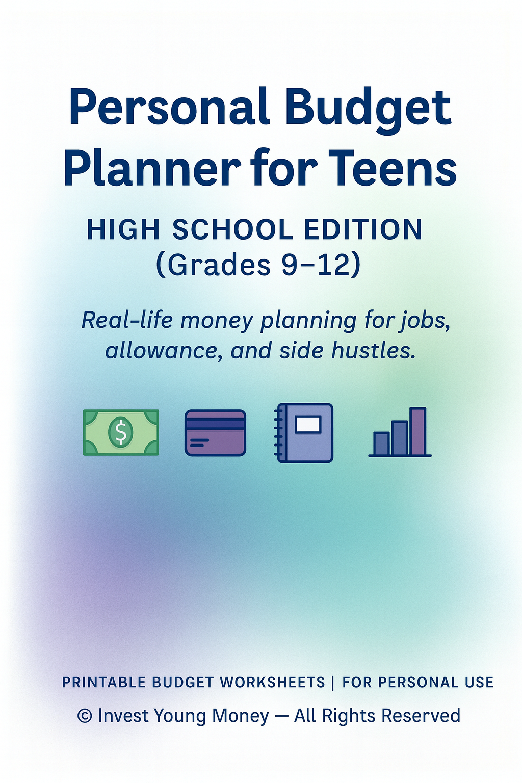 Personal Budget Planner for Teens | High School Money Management