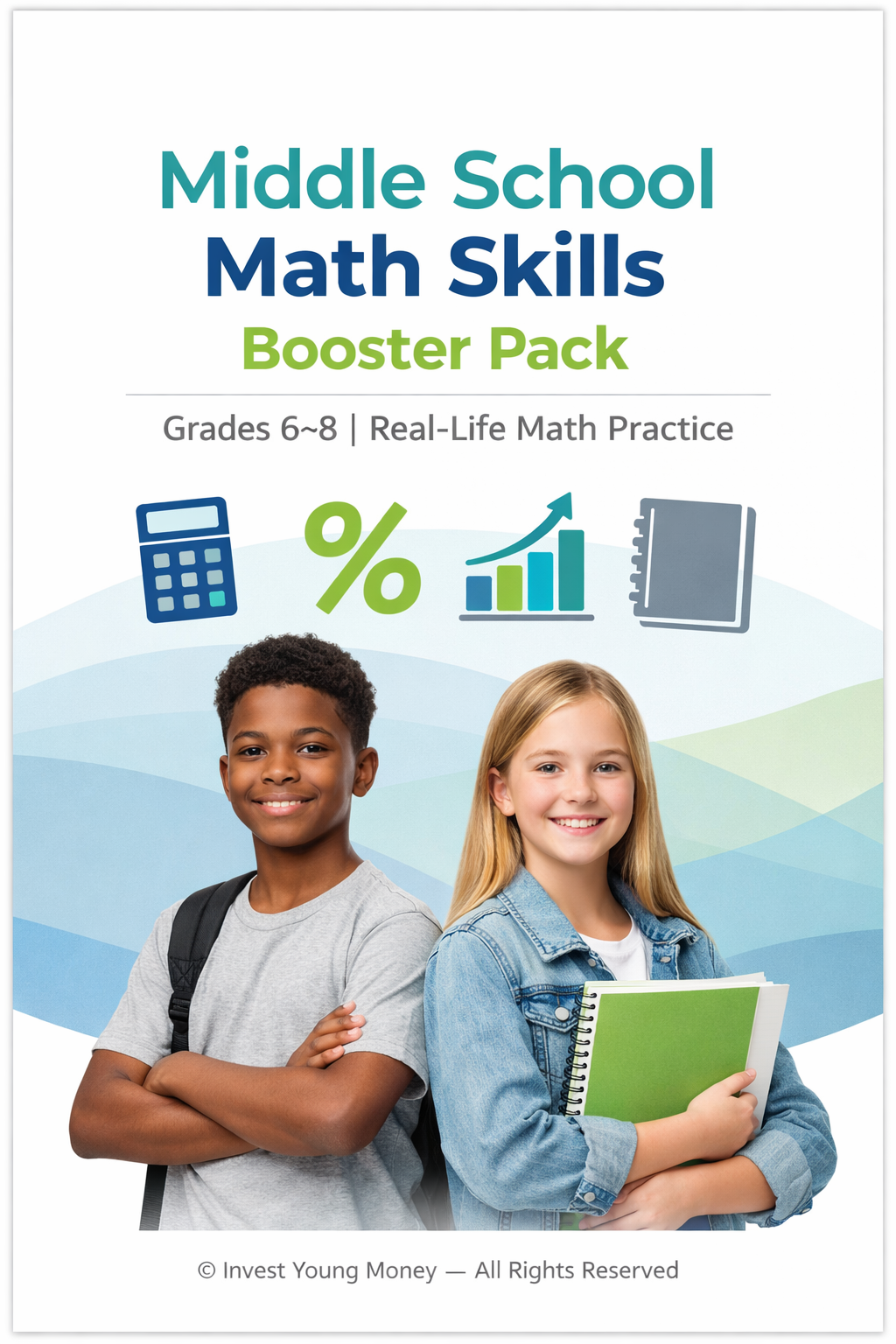 Middle School Math Skills Booster Pack (Grades 6–8) | Printable Math Worksheets