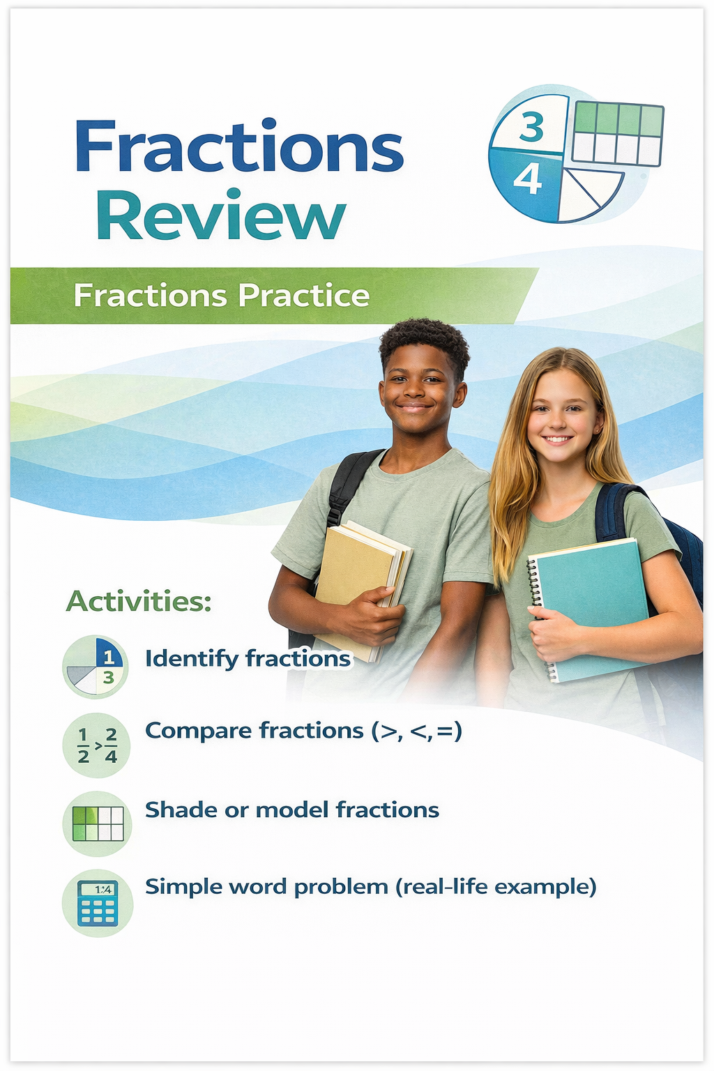 Middle School Math Skills Booster Pack (Grades 6–8) | Printable Math Worksheets