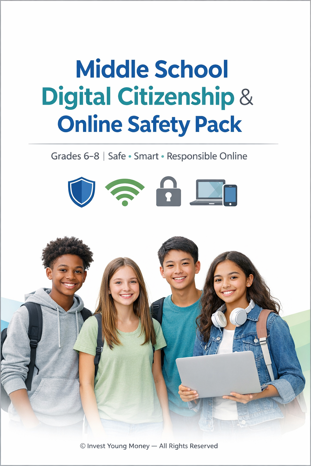 Middle School Digital Citizenship & Online Safety Pack | Printable PDF