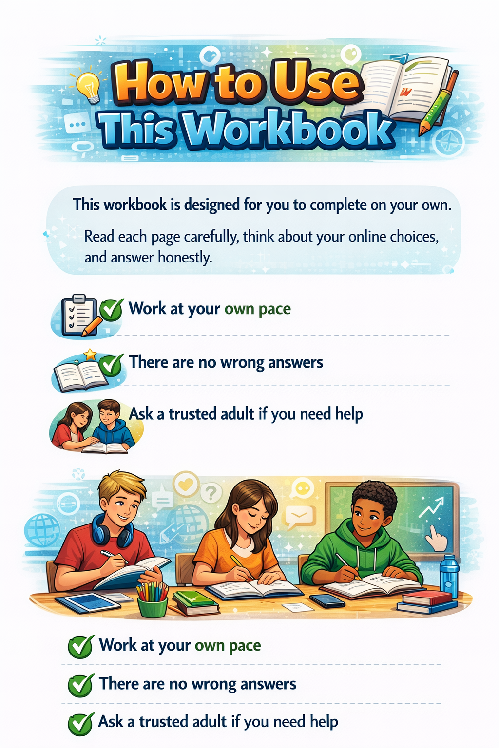 Middle School Digital Citizenship & Online Safety Pack | Printable PDF