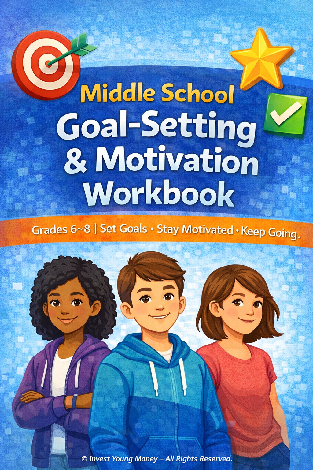Middle School Goal-Setting & Motivation Workbook (Printable Digital PDF)