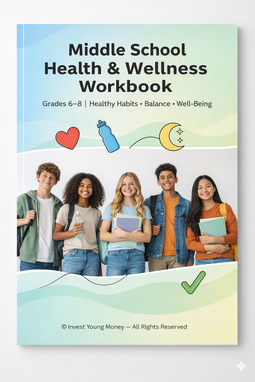 Middle School Health & Wellness Workbook (Printable Digital PDF)